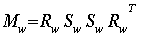 M[w] = R[w]*S[w]*S[w]*R[w]^T