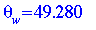 theta[w] = 49.280