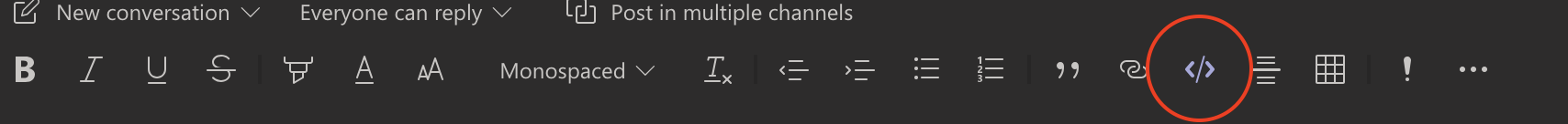 MS Teams Format Banner